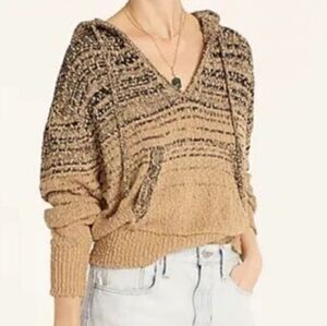 Pre-owned J. Crew V-Neck Sweater in Tan and Black